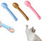 3 Pcs Cat Treat Spoon Squeeze, Ear Shaped Food Can Scoop, Multi-Functional Snack Dispenser With Hanging Hole for Feeding Wet Food, Liquid Snacks and Water