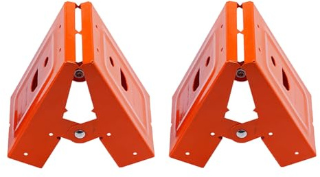 2 Pack Sawhorse Brackets, Saw Horses Brackets Bracket Cold Rolled Steel Mechanical Saw Horse Bracket Display Stand for Woodworking, Maximum Opening Angle: 25°
