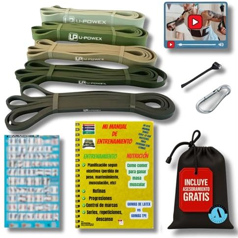 Élastiques - Bandes élastiques - Musculation - Bandes élastiques - Musculation - Gym à la maison - Bandes élastiques Fitness - Gym à la maison - Bande élastique (vert)