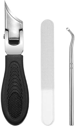 Cortauñas oblicuo, Cortauñas Biselado Juego De 3 Piezas, Cortaúñas Antisalpicaduras para Uñas Para Uñas Y Uñas De Los Pies, para personas mayores