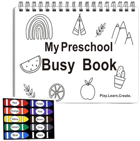 Livres éducatifs pour enfants - Activités d'apprentissage pour les enfants d'âge préscolaire - Classeur d'exercices d'écriture Matériel pour la maison, les déplacements, la maternelle