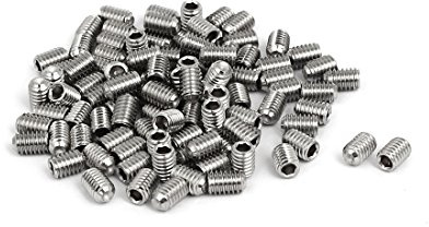 sourcing map 100Stk M4x6mm 316 Edelstahl Innensechskant Tasse Punkte Set Schrauben DE de | 316 Edelstahl