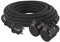 EMOS - IP44 Verlängerungskabel 25m - 2 Schuko-Steckdosen - wasserdicht, schlagfest, hitze- & kältebeständig - 230 V, 16 A, 3680 W - Gummi-Isolierung - H05RR-F3G 1,5 mm2 - für Außenbereich - schwarz