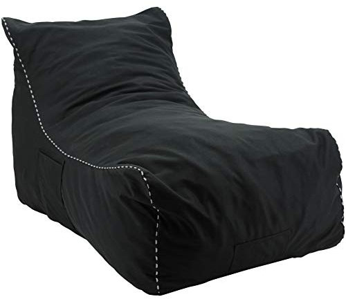 Happy Home Company 11438 Bean Bag Liege Sitzsack 110 cm- SCHWARZ