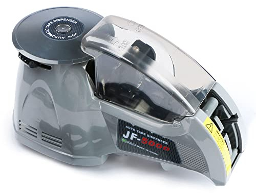 U.S. Solid Dispensador Automático de Cinta Adhesiva JF-5000- Dispensador de Cinta con Carrusel Redondo – Longitud de Corte de la Cinta Ajustable 15-70 mm y Ancho de 3 a 25mm- 3 Modos de Dispensado