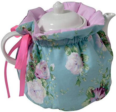 Tee Cozies, Baumwolle Vintage Floral Teekanne Staubabdeckung Tee Cosy, Küche Home Dekorative Teekannen Gemütlich mit Isolierung Pad für Hausfrau, Freund, Mama (Farbe #4)