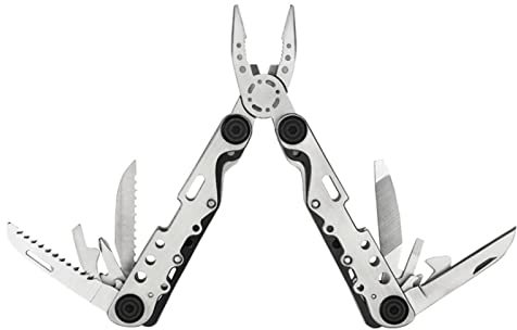 Pinza Multifunzione Strumenti Pinza Multiuso 13 in 1 Portatile Utensile Pieghevole Multitool Regalo Per L'uomo Coltello Multiuso Tascabile Per Pesca,Campeggio,Sopravvivenza,Emergenza
