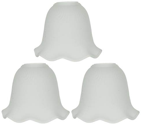 Frosted Glass Lamp Shade 3pcs Glass Shade Replacement Floor Table Lamp Pendant Light Ceiling Light for Chandelier Table Floor Wall (Assorted Color)