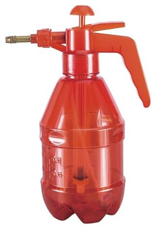 Farm And Field Hand Sprayer Red 1.2L Household Small Flower Pot Watering Can with Adjustable Brass Nozzle