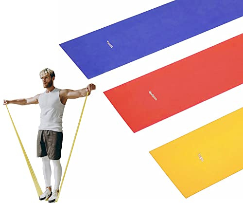 Elastische Fitnessbänder mit 3 Widerstandsstufen von 1,5 oder 2 m Professional