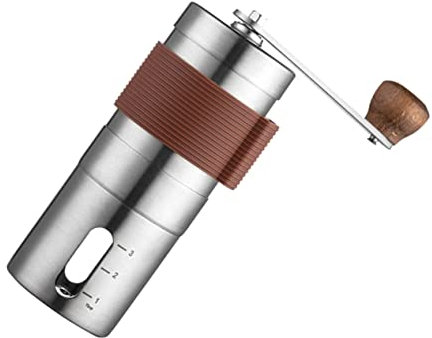 BESTonZON Molinillo De Acero Inoxidable Portátil Para Granos De Café Para Cafeteras Accesorios De Molienda Manual Para Suministros De Cafetería