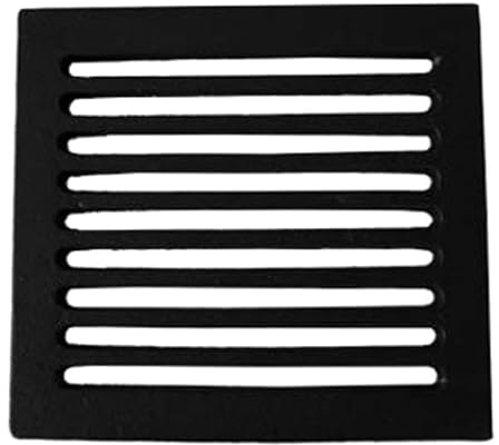 Xodo Store Rejilla de Chimenea de Hierro Fundido Negro Rectangular 20.7 x 19.1 cm 1 cm