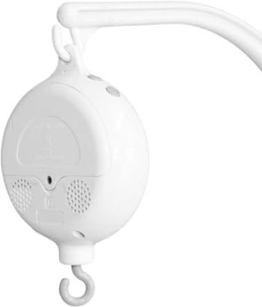 Boîte à musique mobile pour berceau de bébé | Clochette musicale 35 mélodies douces à piles | Portable avec crochet rotatif | Jouet pour lit de bébé | Cadeau de douche