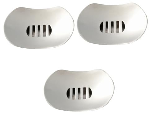 Ciieeo 3pcs Chrome Soap Dish Flying Saucer Design Stainless Steel Soap Holder Double Layer Easy Clean