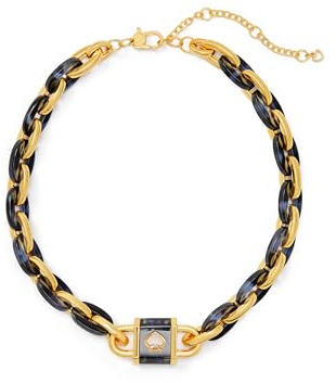 Kate Spade New York Lock and Spade statement link necklaces