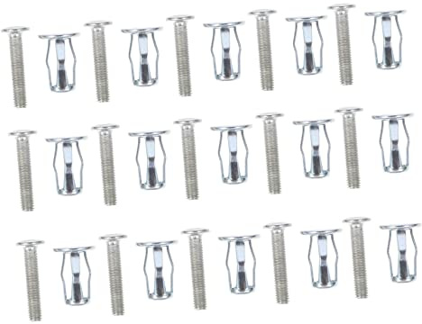 PLAFOPE 15pcs Jack Nut Inserts Expansion Nuts for Fastening Carbon Steel Plated Easy Installation for Automotive Hvac