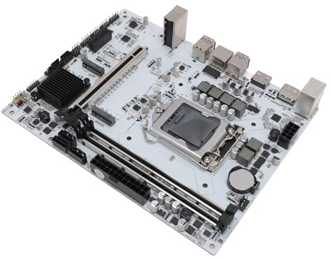 Computer-Motherboards, PC-Motherboard DDR4-Unterstützung M.2 NVME M ATX Motherboard H410M DH Mining Mainboard Lga1200 Dual Channel Lga1200 Motherboard für 10 Generation CPU