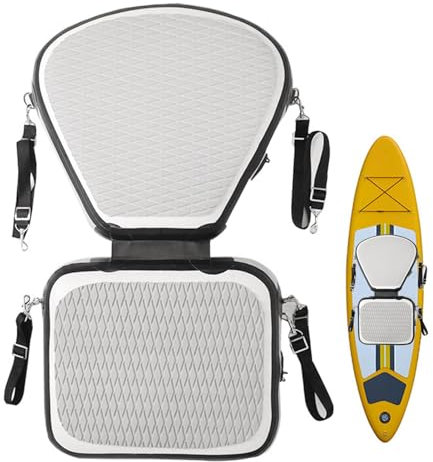 Aufblasbarer Kanusitz, Paddle-Board-Sitz,Wasserdichter ergonomischer Paddle-Board-Sitz | Verschleißfester Kajaksitz, Mehrzweck-Bootssitz mit Rückenstütze für Kajaks, Kanus