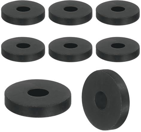 QUARKZMAN 18Pcs Rondelle Caoutchouc 20 mm Od x 5 mm Id x 4 mm Épaisseur | Entretoise Plastique Plates Anti-Vibrations Rond pour Machines Industrielles Domestiques