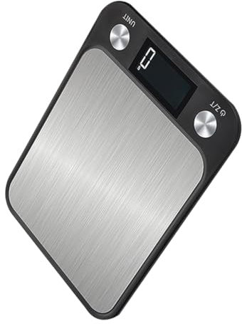 Cabilock Bilancia Da Cucina Digitale Ultraleggera in Acciaio Inossidabile Bilancia Alimentare Ad Alta Precisione Senza Batteria Inclusa