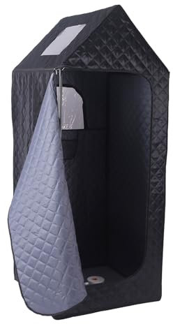 Box sauna portatile for tutto il corpo, sauna a vapore personale con vaporizzatore e sedia pieghevole for sauna, tenda for sauna a vapore da 1000 W, bagno turco for spa, interno
