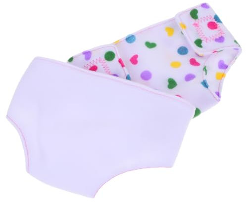 IMIKEYA 2stücke Stoffwindel Für Puppe Verstellbare Puppenhose Wiederverwendbar Puppenunterwäsche Trainingshose Für Babypuppe Geeignet Für Rollenspiele