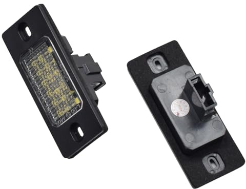 Fouedy Fehlerfreie Auto LED Kennzeichenbeleuchtung Lampe für VW Touareg Tiguan Golf 5 Passat B5.5 5D Porsche Cayenne