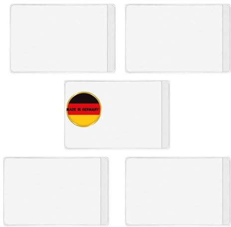 Olanmarp Scheckkartenhülle Transparent Passgenau 92x61mm | Schutzhülle für EC-Karte, Kreditkarte, Führerschein & Ausweis – flexibel, passgenau