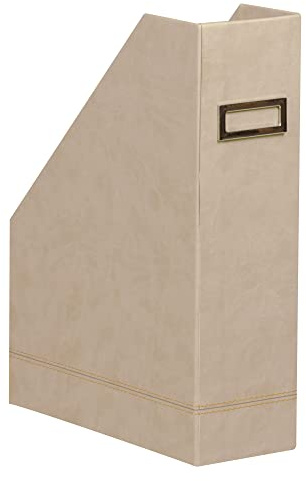 Clairefontaine Rhodiarama – Revistero (piel sintética italiano 10 x 25 x 31 cm) Beige