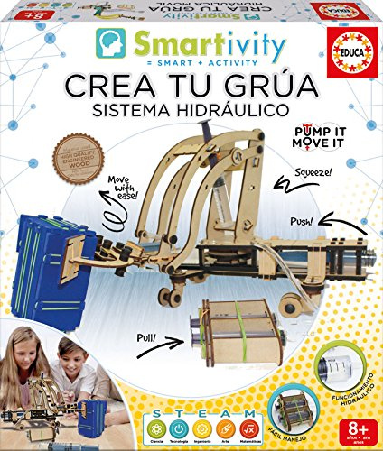 Educa - Skapa din rörliga hydrauliska kran (17424)