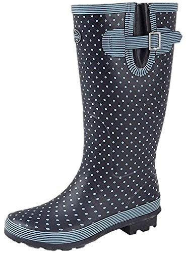 StormWells Ladies Wide Calf Wellies Wellington Boots Plus Extra Comfort Memory Foam Insoles UK 3-9