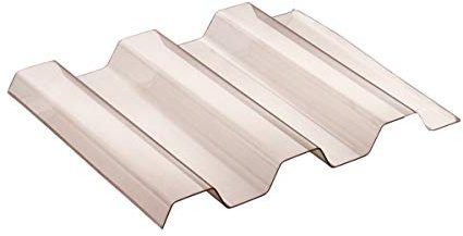 Sollux® PVC Profilplatten Trapez 70/18 rauchfarben 1095mm(B) x5000mm(L)