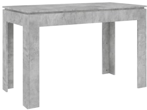 vidaXL Esstisch Minimalistischer Stil Küchentisch Esszimmertisch Speisetisch Tisch Küche Esszimmer Betongrau 120x60x76cm Holzwerkstoff