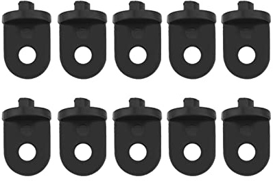Raguso Gancho de invernadero de plástico para colgar flores, accesorio de invernadero para apoyar cultivos de vid (negro).