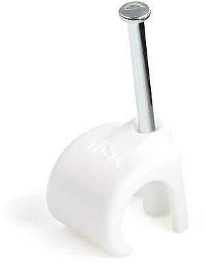 Startech CBMNMCC4 Cable Clips with Nail Reusable - Extra Large - Pack of 100
