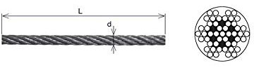 5 mm Edelstahl Drahtseil 7x7 mittelweich A4 Geländer Stahldraht-Seil V4A (25 m)