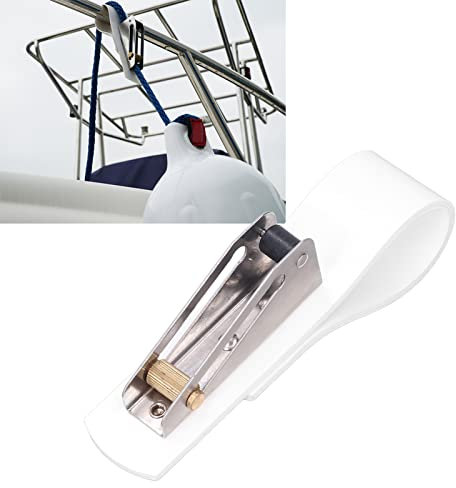 Kuuleyn Bootsfender, Bootsfender-Halter, Bootsfender-Höhenversteller Edelstahl-Bootsfender-Aufhänger Marineteile Fender für Yachten, Boote, kleine Segelboote