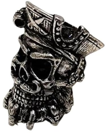 Perline per barba retrò perline retrò perline tubo capelli norreno perline pirata teschio dreadlocks perline per trecce capelli