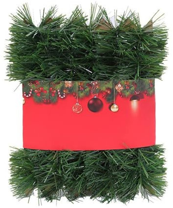 UCLEVER 9.84 Feet Green Christmas Garland Decoration, Xmas Artificial Vine Soft Greenery Tinsel Pine Garlands for Christmas Indoor Outdoor Decorations