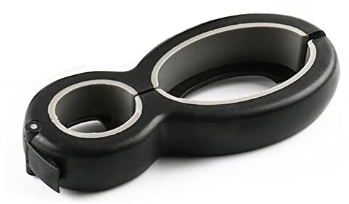 Tire Bouchon 6 en 1 ouvre-bouteille Twist Twist Twist, tout en un JAR 8 en forme de gripper en forme de vin Couvercle de bière Twist Twist Twist Botter Couvercle Tire Bouchon Electrique (Size : Black