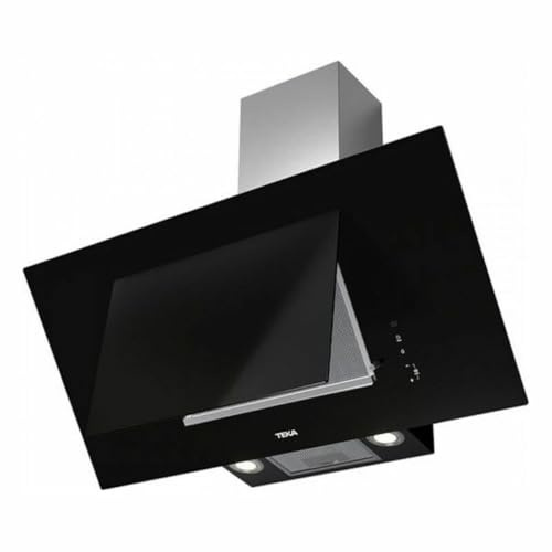 Campana Pared Inclinada 90cm 698 m³/h 68dB TEKA 112930043 3 Niveles Extracción Clase A+ CRISTAL NEGRO 112930043 PNC 112930043 Negro