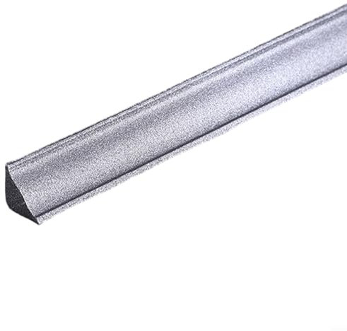 Gbtdoface Selbstklebende dreieckige Bordüre, Abdeckleiste für Decken, 3D weiche Linie, selbstklebende Wanddekorleiste für Innenecke (Silber), 7E6E3D2R7W0LSQ9G204J59TH1VR8