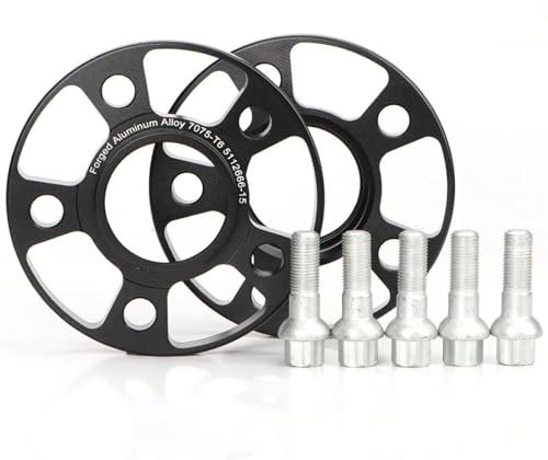Spurverbreiterungen 2 Stück Für Magotan Für Scirocco Für Cc Für Golf 4,6,7 Für Käfer 15/20MM Spurverbreiterungsadapter PCD 5X100/ 5X112 CB = 57,1MM ID = Außendurchmesser Spurplatten Spurverbreiterung