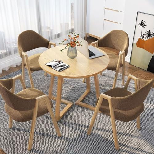 Konferenztisch- Und Stuhl Set Gute Belastbarkeit und Angenehmes Sitzgefühl Dreieckige Beinstruktur, Starke Tragfähigkeit Verhandlungstisch for Büros, Konferenzräume, Hotels (Color : Coffee, Size : 8