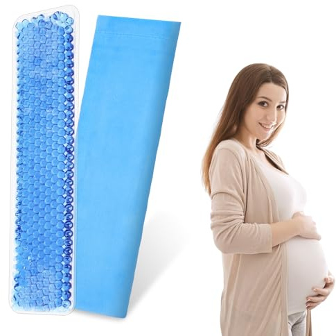 ACWOO Compresa Fría Perineal, Almohadillas de Alivio Posparto para Frío y Calor, Almohadillas de Enfriamiento Posparto, Bolsas de Gel Perineal Frío-Calor, Reutilizable y Lavable, Azul