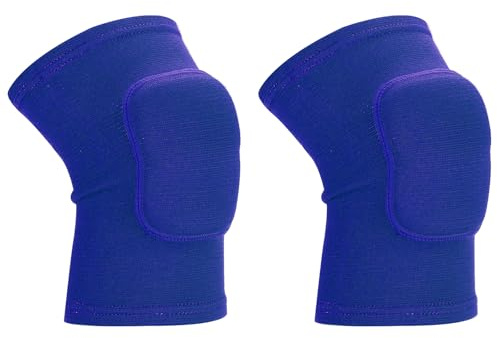PATIKIL S Größe Schutzhülsen für Knie, 2 Stück Schwamm Volleyball Kniepolster Ski Kniepolster Atmungsaktive Tanz Kniepolster Stütze für Frauen Männer Ski Basketball Training, Blau