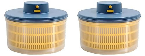 Decqerbe 2X Essoreuse à Salade électrique - Sèche-Légumes à Laitue, Rechargeable par USB, Essoreuse à Fruits de Laitue à Séchage avec Bol