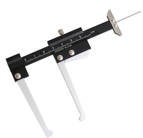 Measuring Tool, Depth Gauge, Brake Disc Thickness Gauge, Brake Disc Tool, Manual Brake Disc Depth Gauge Tool 0-60mm Brake Disc Thickness Measuring Tool for Disc Brake Inspection