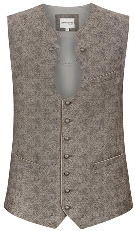 Stockerpoint Herren Trachtenweste Tino I Größen 44-60 I Traditionelle & hochwertige Weste mit verstellbarem Riegel I Perfekt für Trachten & Festlichkeiten