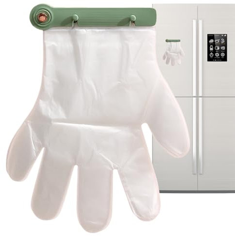 Disposables Glove Holder Organizer Wall Mounted With 100Pcs Gloves, Hanging Glove Rack Container Storage Folder, Punch frees Gloves Dispenser Storage, Kitchen Gadget Home Restaurant Supply